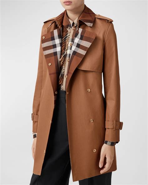 burberry manteaux femme|burberry check wool coats.